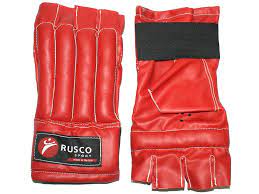 Шингарды RuscoSport к/з красные XL 